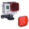 Красный фильтр для бокса GoPro HERO3+\4 (пластик)