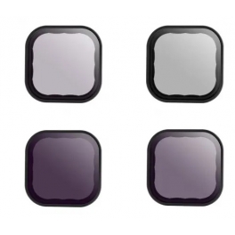 Набор из 4-х фильтров на объектив GoPro HERO9 от Telesin (CPL, ND8, ND16, ND32)