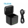 Зарядка куб Telesin для GoPro HERO9 Black на 3 аккумулятора