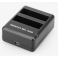 Зарядка для 2-х аккумуляторов GoPro HERO4 с проводом USB (не оригинал)