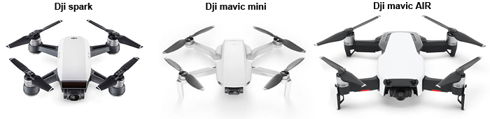 Сравнение dji spark, dji mavic mini, dji mavic Air